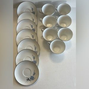 Noritake Sylvia Cups & Saucers.